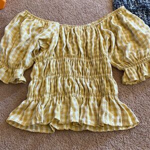 Molly green off the shoulder blouse small